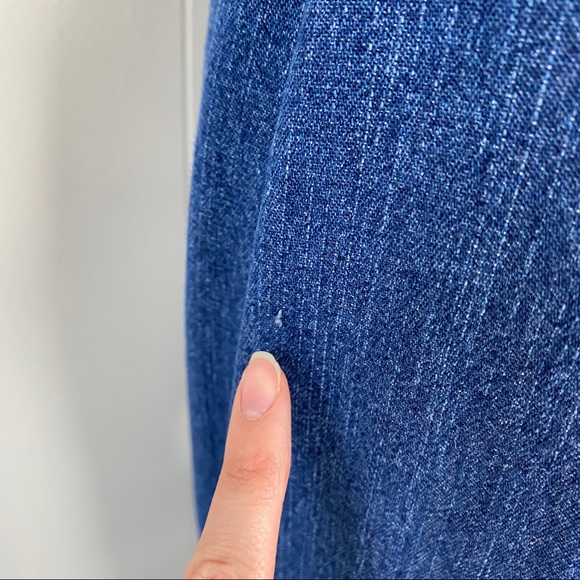 Vintage Blass Sport Denim Button Front Skirt 6P - Picture 11 of 15